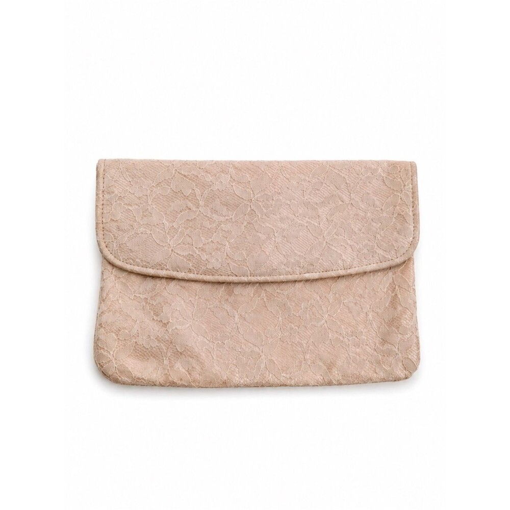 Vintage Unbranded Light Pink Lace Clutch Bag Delicate